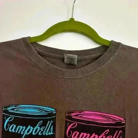 Women’s Andy Warhol Campbell’s Soup Colorful Short  Sleeve Graphic Tee. Sz: M. - Picture 6 of 7